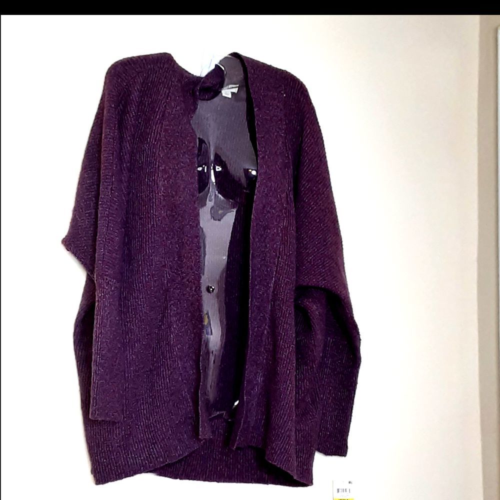 Style & Co Purple Cardigan-M